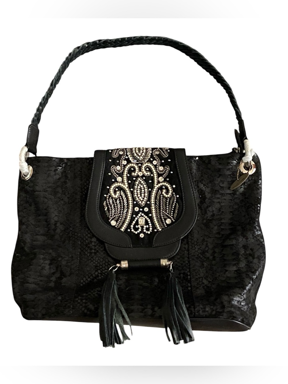 COA included! Mary Frances Black Tassel Bag